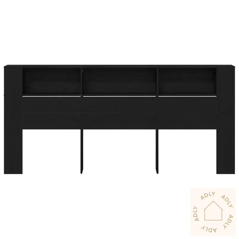 Hodegavlskap Svart Eik 220X18,5X104,5 Cm