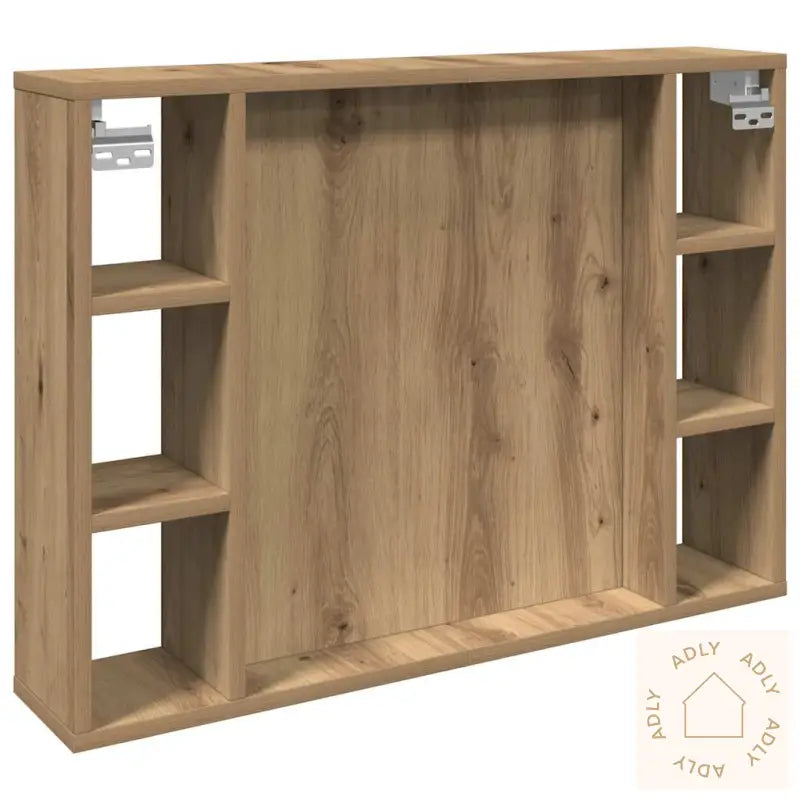 Sminkebord Med Led Artisan Eik 76X15X55 Cm Konstruert Tre
