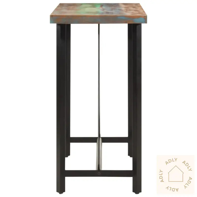 Barbord 110X55X107 Cm Gjenvunnet Heltre Og Jern