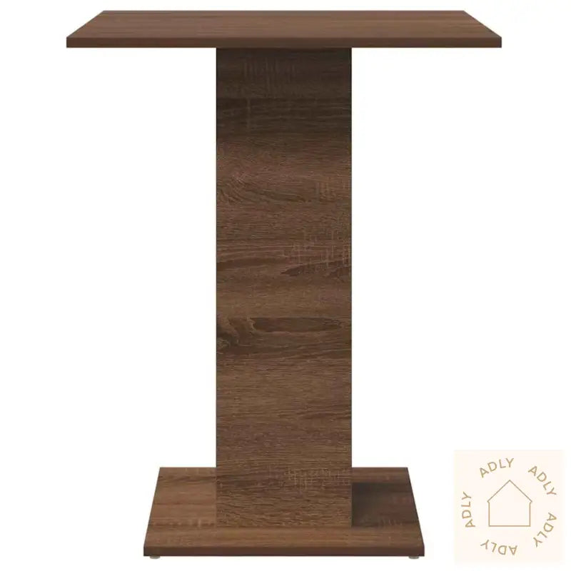 Bistrobord Brun Eik 60X60X75 Cm Konstruert Tre