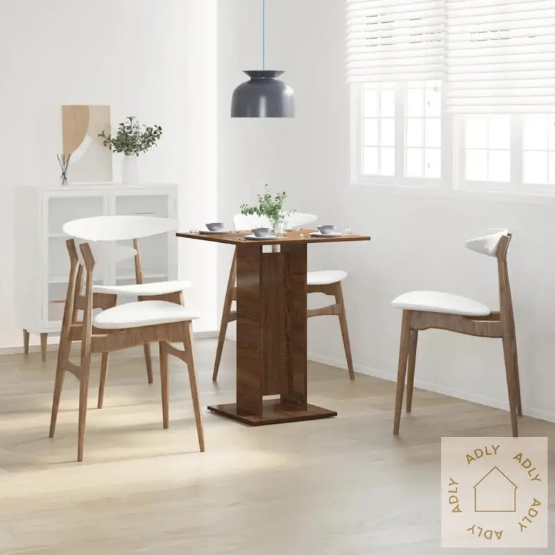 Bistrobord Brun Eik 60X60X75 Cm Konstruert Tre