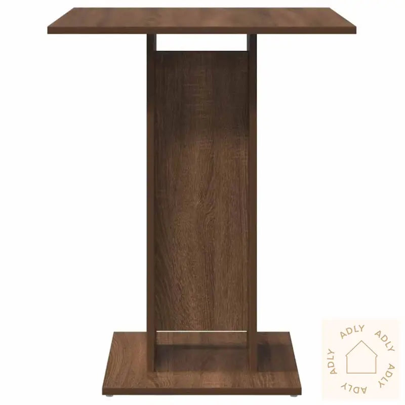 Bistrobord Brun Eik 60X60X75 Cm Konstruert Tre