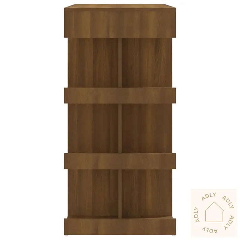 Barbord Med Oppbevaring Brun Eik 100X50X101,5 Cm Konstruert Tre