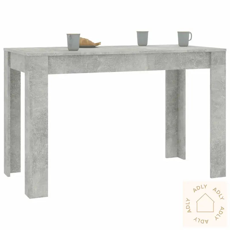 Spisebord Betonggrå 120X60X76 Cm Konstruert Tre