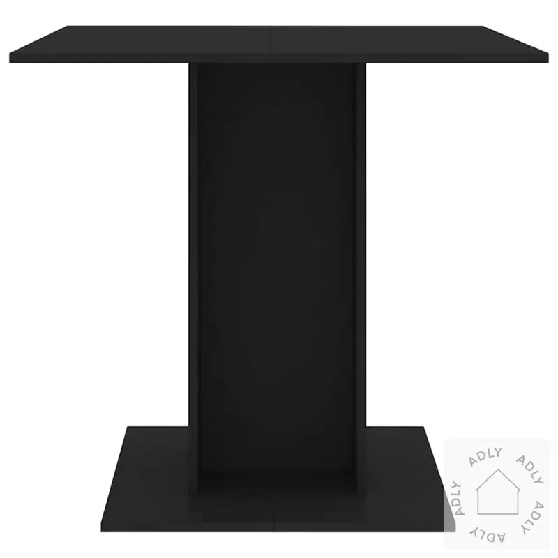 Spisebord Svart 80X80X75 Cm Konstruert Tre