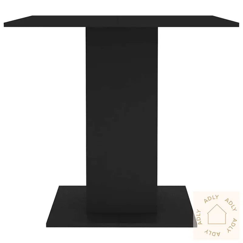 Spisebord Svart 80X80X75 Cm Konstruert Tre