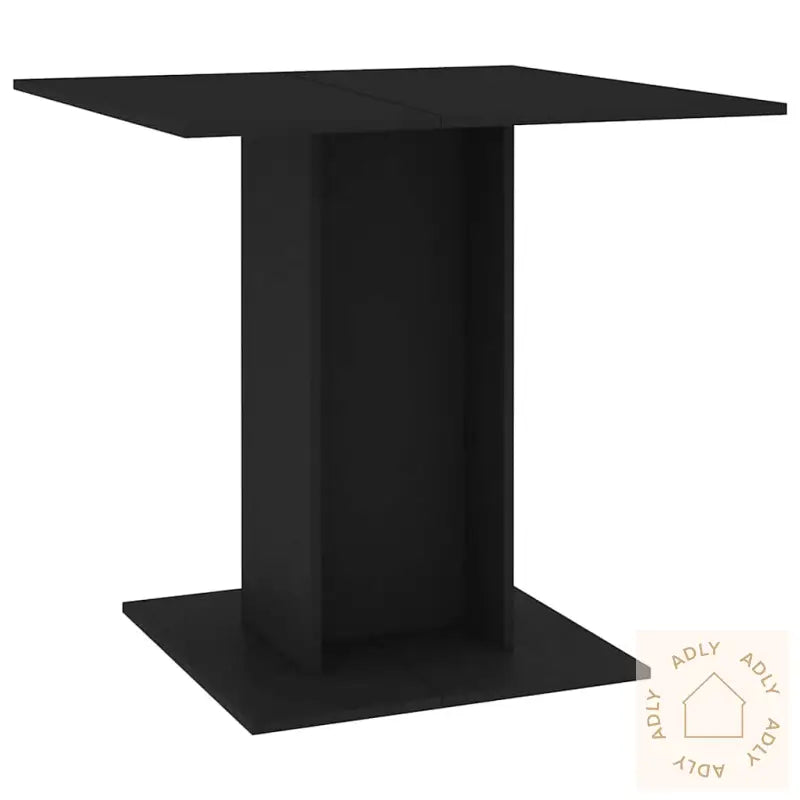 Spisebord Svart 80X80X75 Cm Konstruert Tre