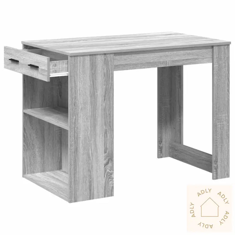 Skrivebord Med Skuff Og Hylle 102X62X77,5 Cm Konstruert Tre