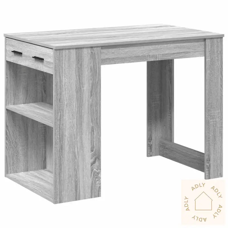 Skrivebord Med Skuff Og Hylle 102X62X77,5 Cm Konstruert Tre