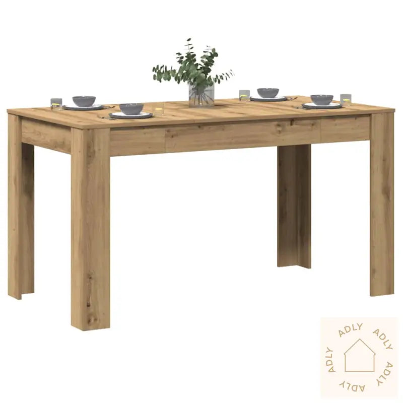 Spisebord Artisan Eik 140X74,5X76 Cm Konstruert Tre