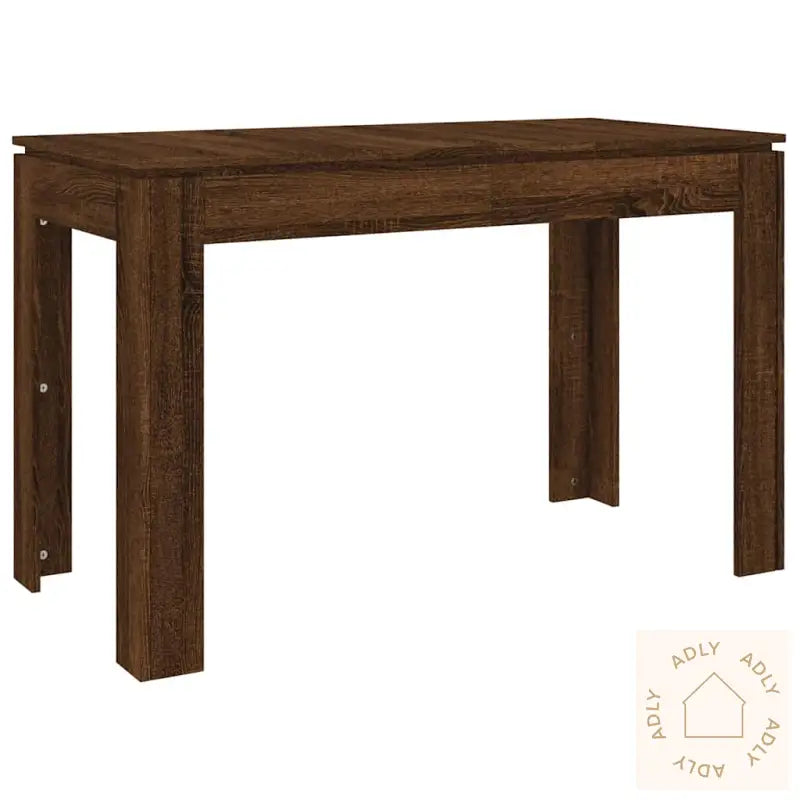 Spisebord Brun Eik 120X60X76 Cm Konstruert Tre
