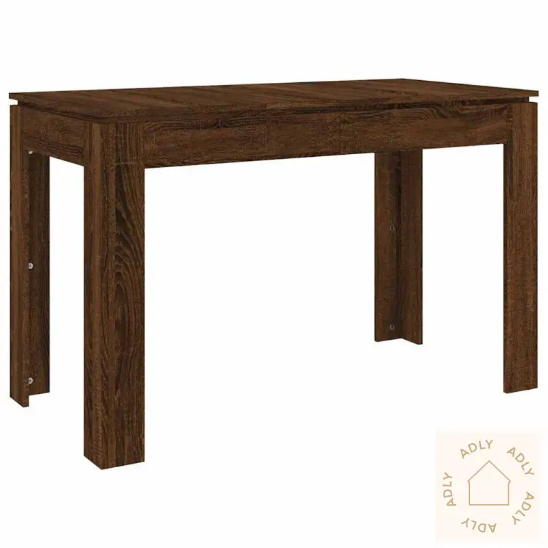 Spisebord Brun Eik 120X60X76 Cm Konstruert Tre