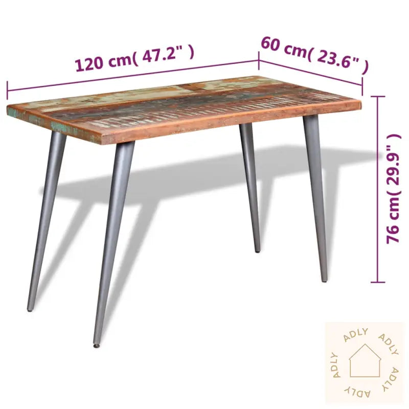 Spisebord Gjenvunnet Heltre 120X60X76 Cm
