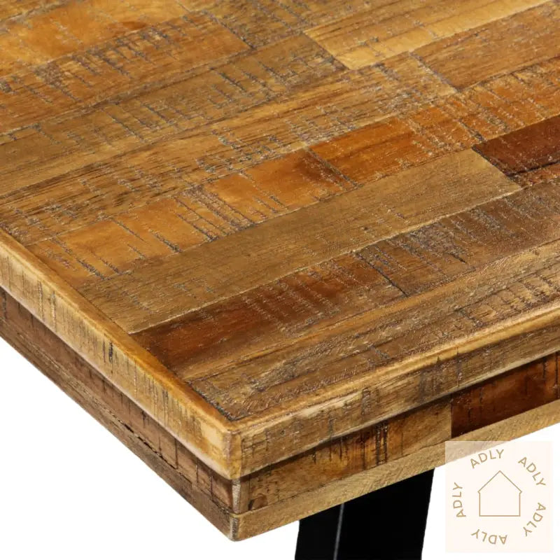 Spisebord Gjenvunnet Teak Og Stål 180X90X76 Cm