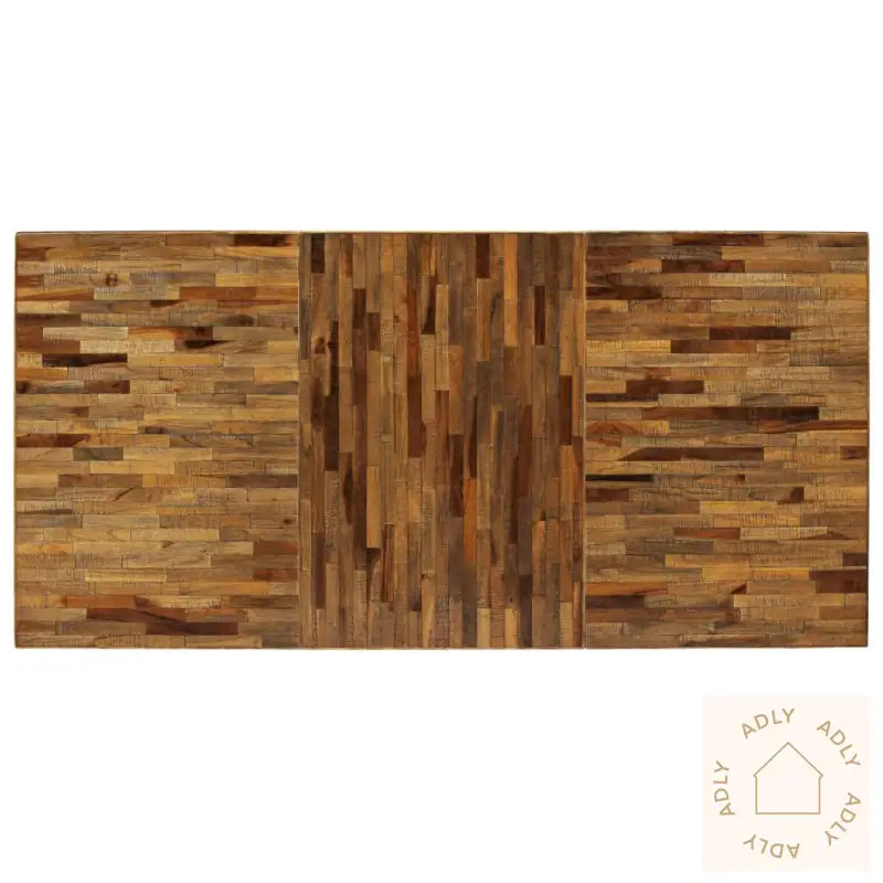 Spisebord Gjenvunnet Teak Og Stål 180X90X76 Cm