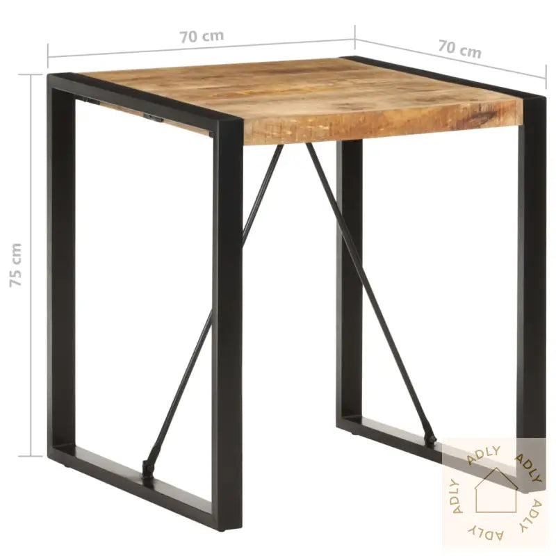 Spisebord 70X70X75 Cm Grov Heltre Mango