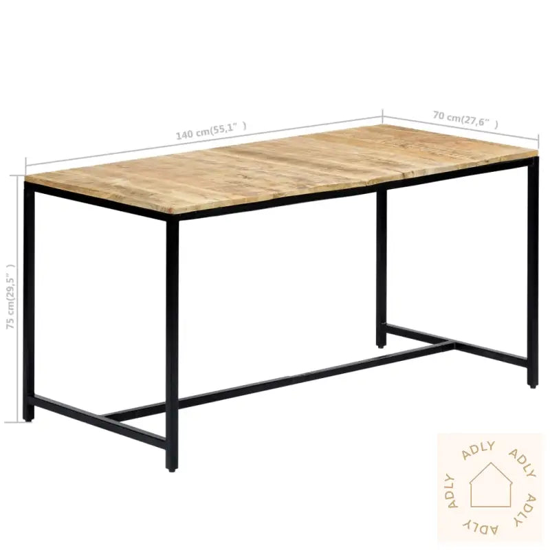 Spisebord 140X70X75 Cm Grov Heltre Mango