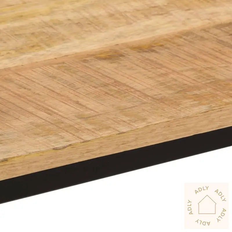 Spisebord 110X55X75 Cm Grovt Heltre Mangotre Og Jern