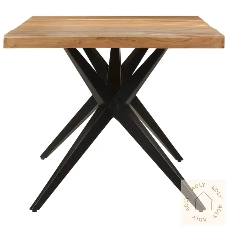 Spisebord Svart 180X90X77 Cm Heltre Akasie