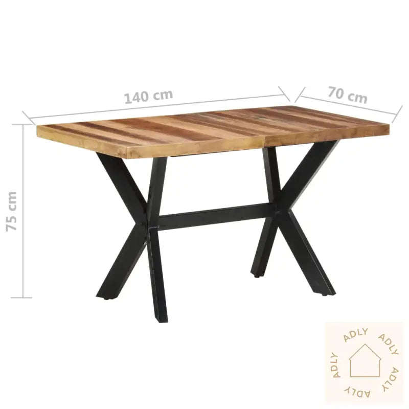 Spisebord 140X70X75 Cm Heltre Med Honningfinish
