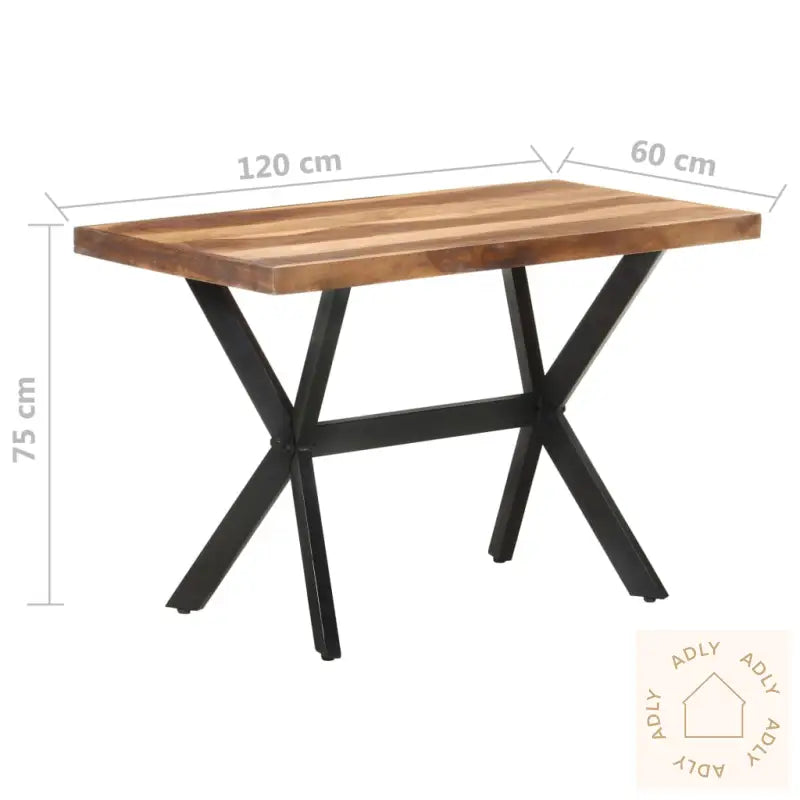 Spisebord 120X60X75 Cm Heltre Med Honningfinish