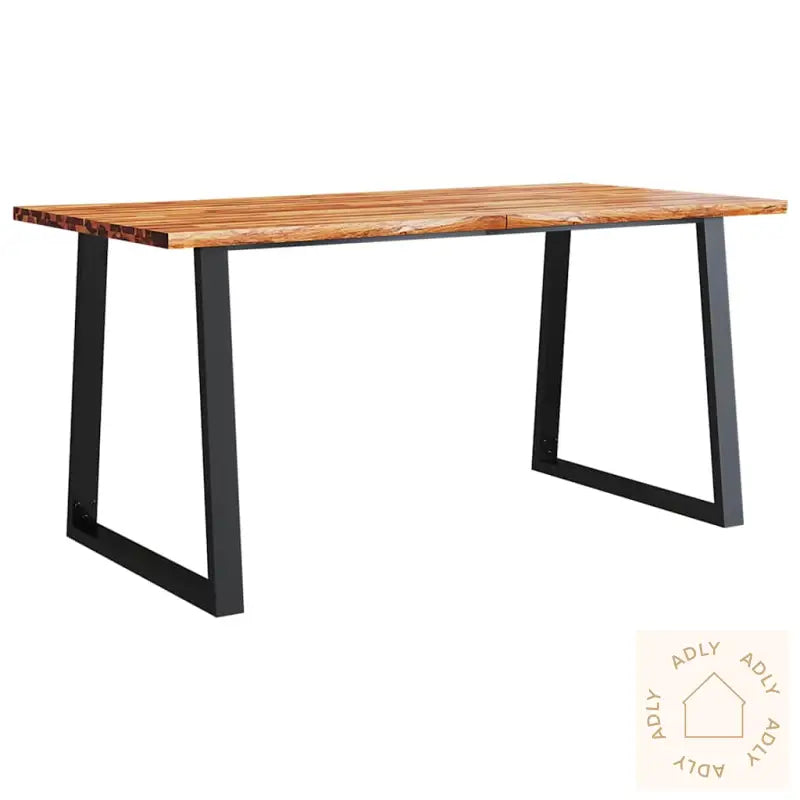 Spisebord Med Naturlig Kant 160X80X75 Cm Heltre Akasie