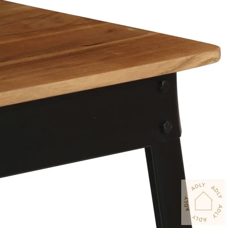 Spisebord Heltre Akasie Og Stål 75X75X76 Cm