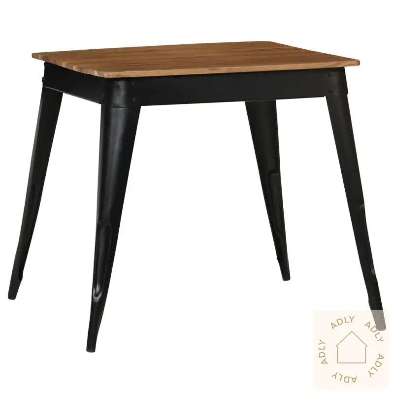 Spisebord Heltre Akasie Og Stål 75X75X76 Cm