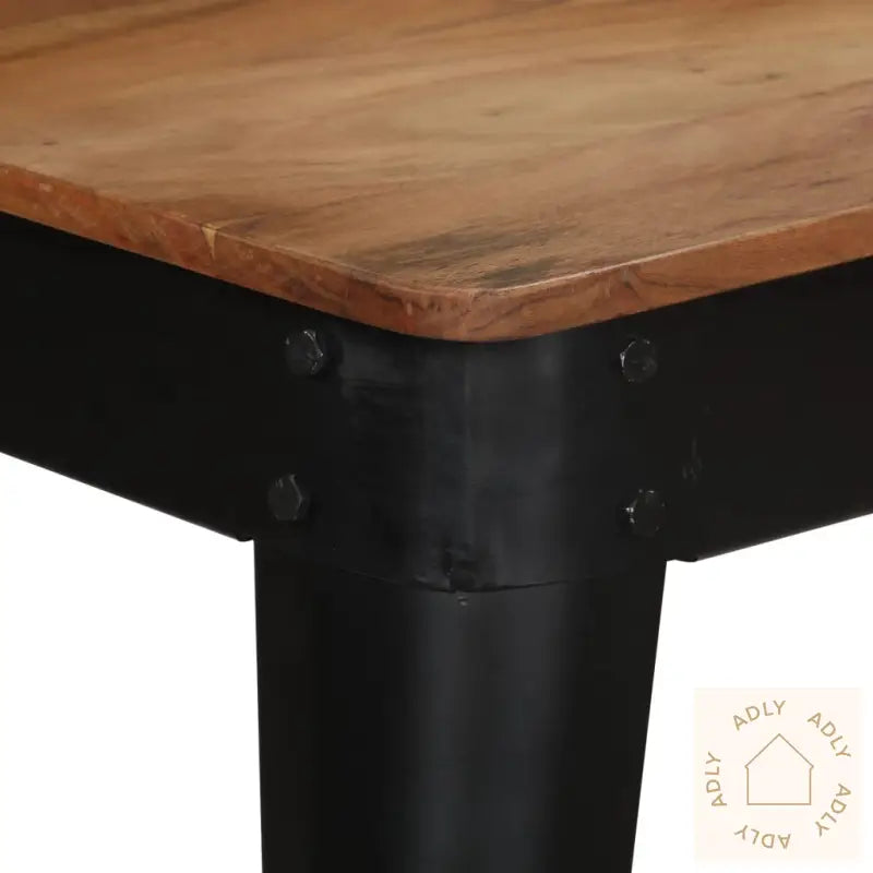 Spisebord Heltre Akasie Og Stål 120X60X76 Cm