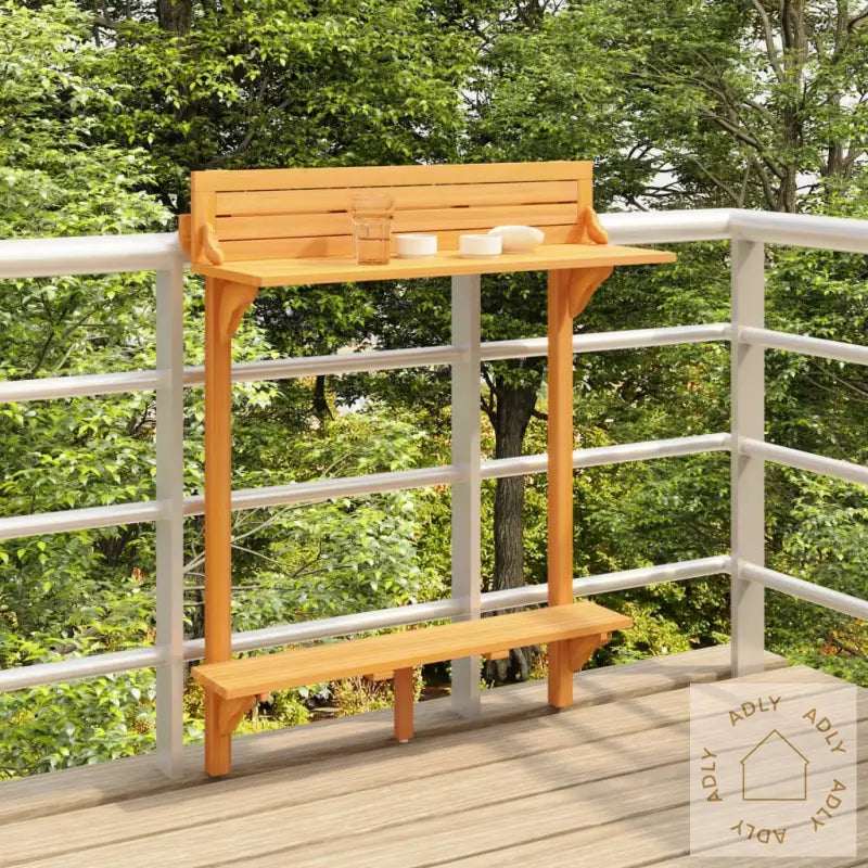 Barbord For Balkong 90X37X122,5 Cm Heltre Akasie