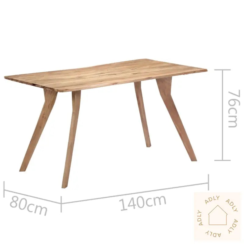 Spisebord 140X80X76 Cm Heltre Akasie