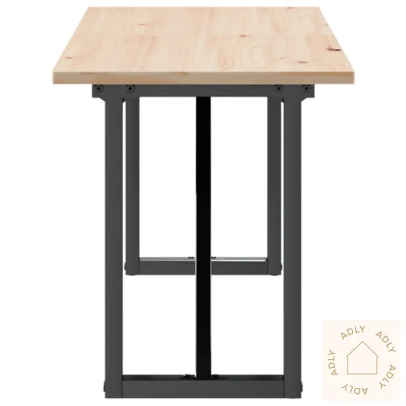 Salongbord O-Ramme 160X40X45 Cm Heltre Furu Og Stål