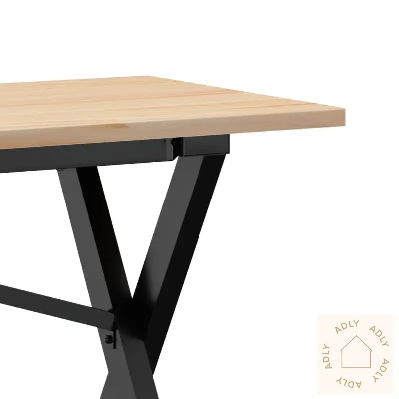 Salongbord X-Ramme 160X40X45 Cm Heltre Furu Og Stål