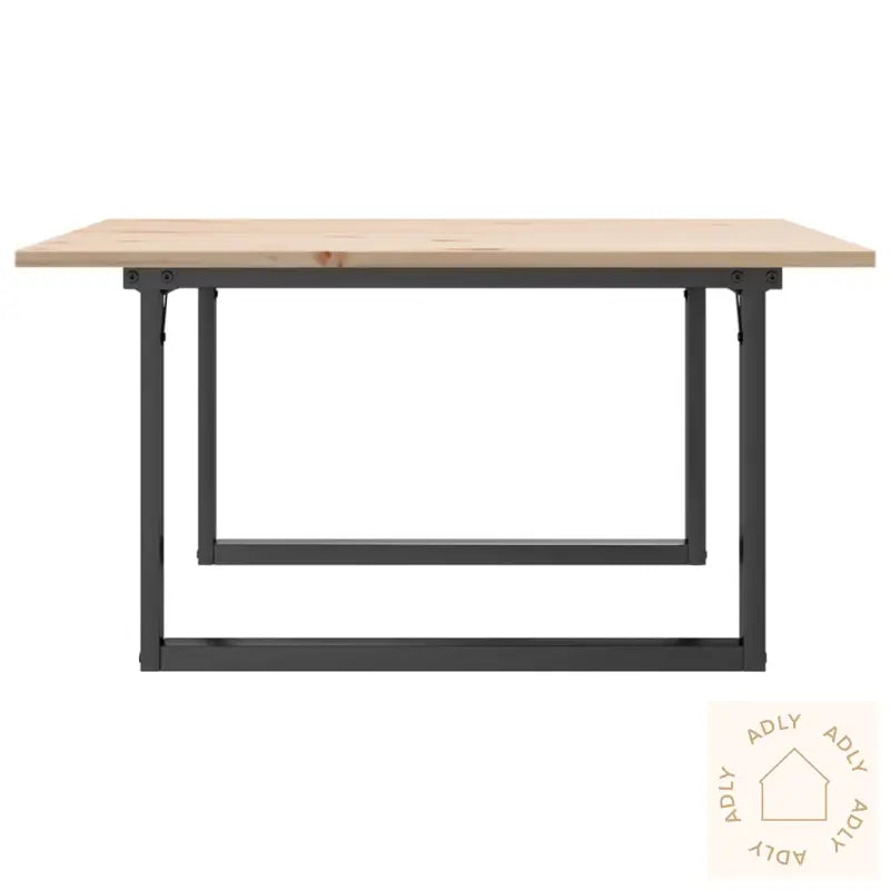 Salongbord O-Ramme 90X90X45 Cm Heltre Furu Og Stål