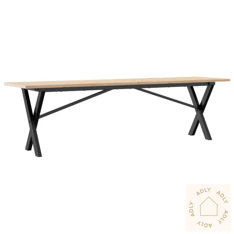 Salongbord X-Ramme 160X40X45 Cm Heltre Furu Og Stål