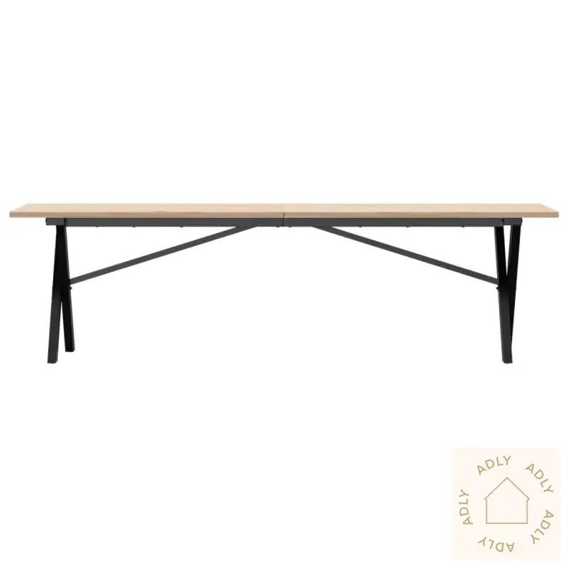 Salongbord X-Ramme 160X40X45 Cm Heltre Furu Og Stål
