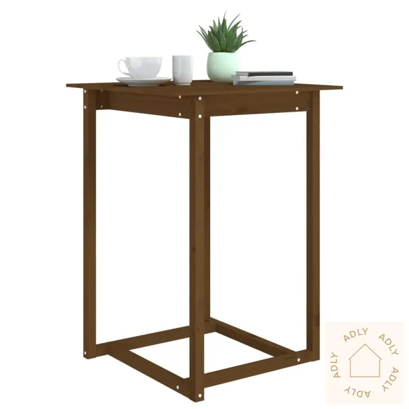 Barbord Honningbrun 80X80X110 Cm Heltre Furu