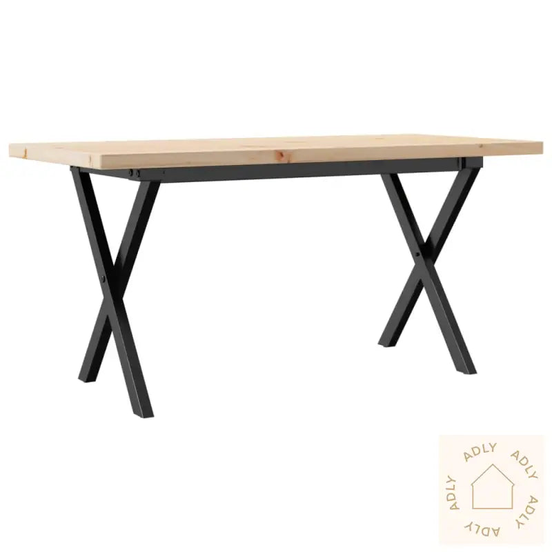 Salongbord X-Ramme 100X50X45,5 Cm Heltre Furu Og Stål