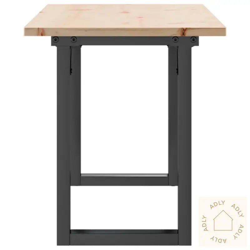 Salongbord O-Ramme 110X40X45 Cm Heltre Furu Og Stål