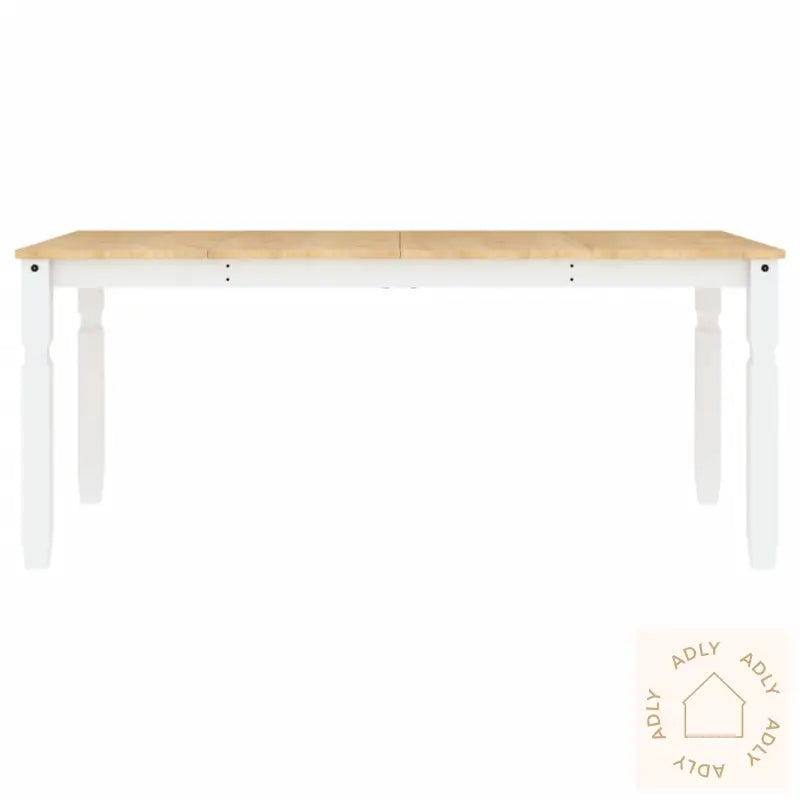 Spisebord Corona Hvit 180X90X75 Cm Heltre Furu