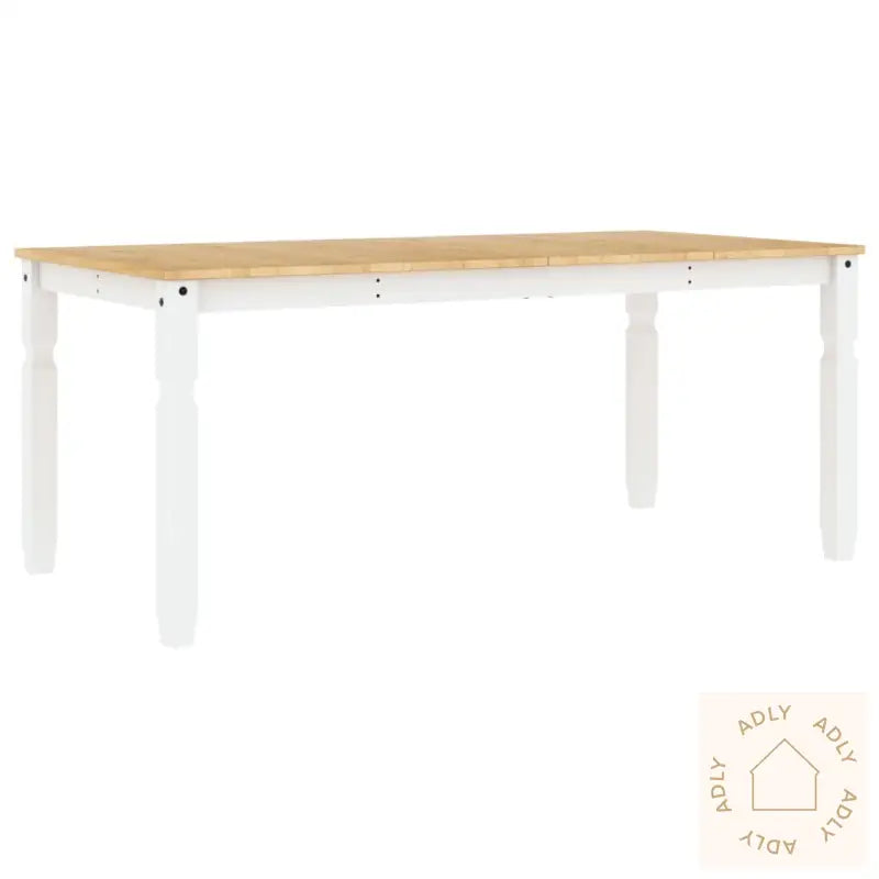 Spisebord Corona Hvit 180X90X75 Cm Heltre Furu