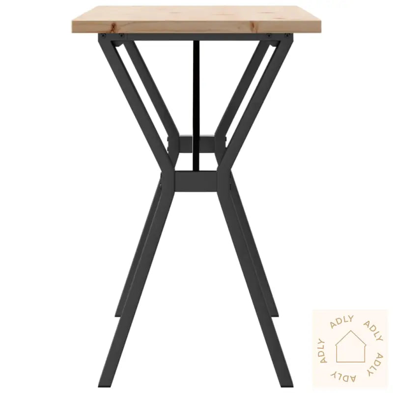 Spisebord Y-Ramme 100X50X75,5 Cm Heltre Furu Og Stål