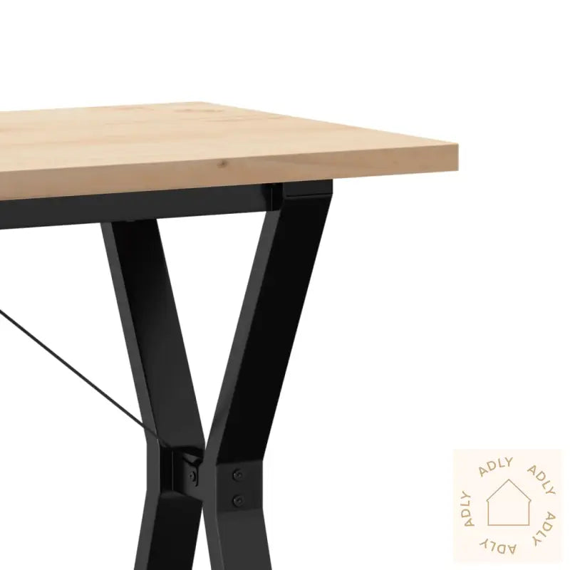Spisebord Y-Ramme 100X50X75,5 Cm Heltre Furu Og Stål