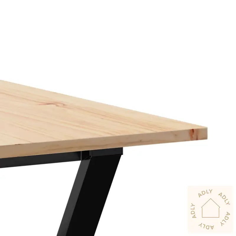 Spisebord Y-Ramme 180X90X75 Cm Heltre Furu Og Stål