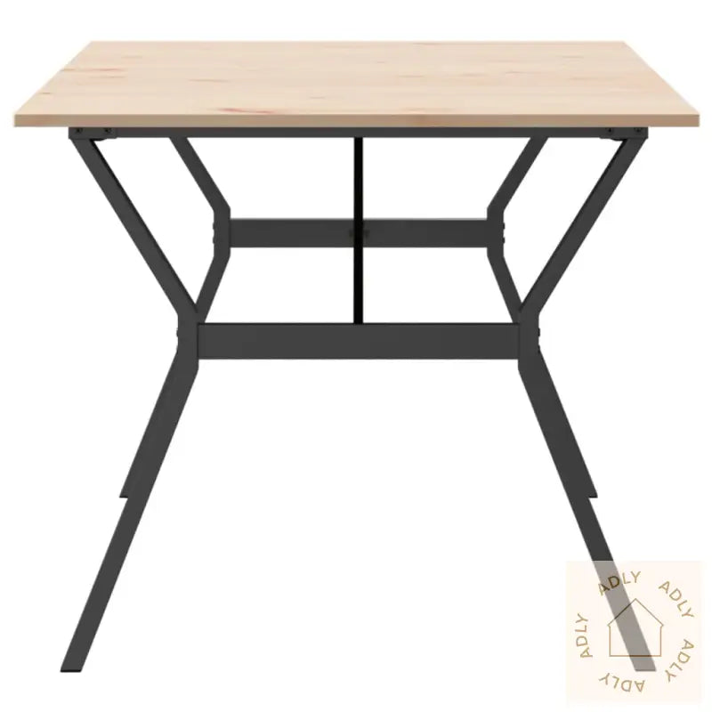 Spisebord Y-Ramme 180X90X75 Cm Heltre Furu Og Stål