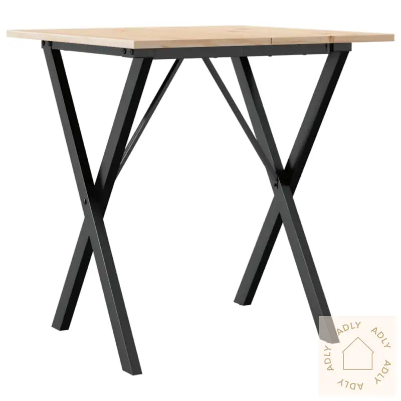 Salongbord X-Ramme 70X70X75 Cm Heltre Furu Og Stål