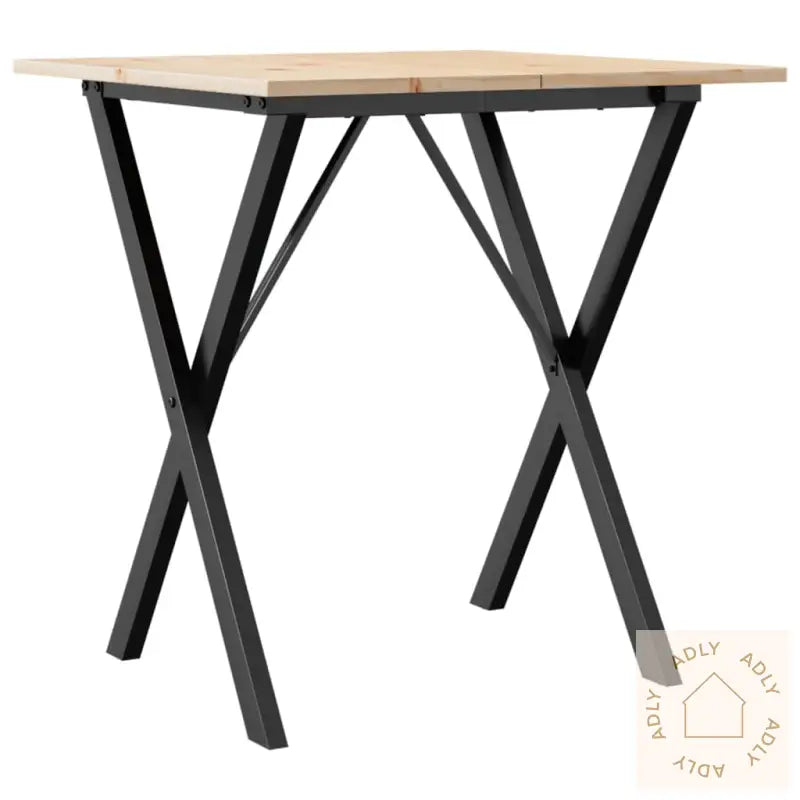 Salongbord X-Ramme 70X70X75 Cm Heltre Furu Og Stål