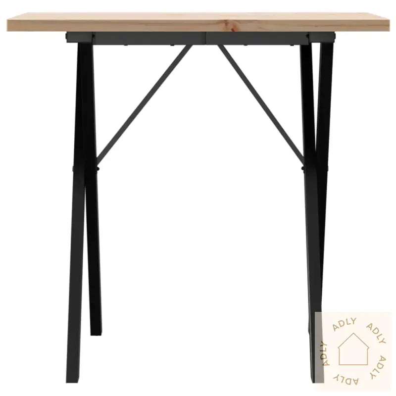 Spisebord X-Ramme 80X50X75,5 Cm Heltre Furu Og Stål