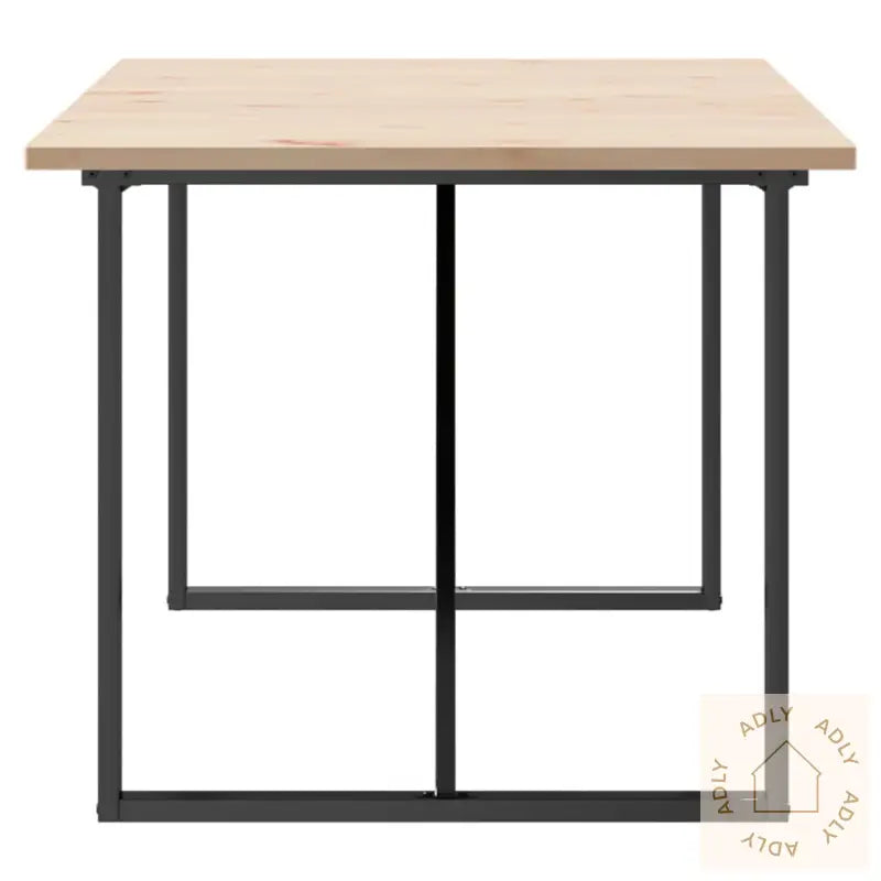 Spisebord O-Ramme 180X90X75,5 Cm Heltre Furu Og Stål