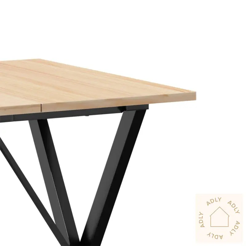 Salongbord X-Ramme 70X70X75 Cm Heltre Furu Og Stål
